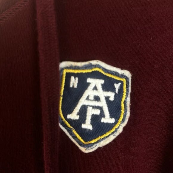 Abercrombie & Fitch Womens Pullover Hoodie Size M Embroidered Logo Preppy Y2K - Picture 3 of 4